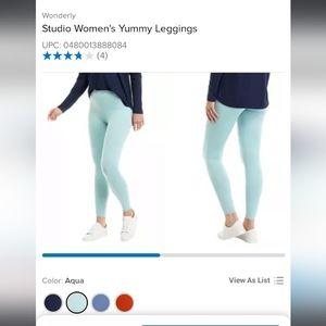 Wonderly Studios-Womens Yummy Leggings(Aqua)-1X